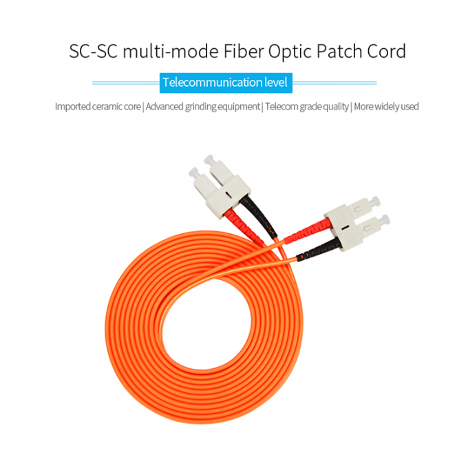 Kundengerechtes Sc Sc-Multimodefaser-zur Optiksteckschnür Jumper Cables