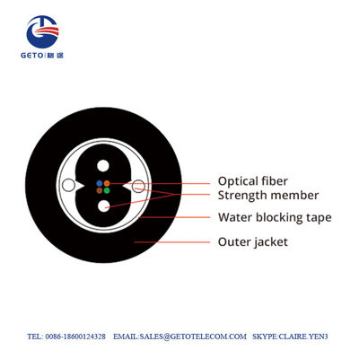 Wasserdichtes GJYXH03 Transceiverkabel des Rohr-MDPE OM4 FTTH