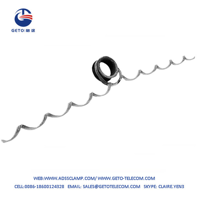 Netze kurze Spannen-schraubenartige vorgeformte Armor Rod Spiral Suspension Clamps FTTH