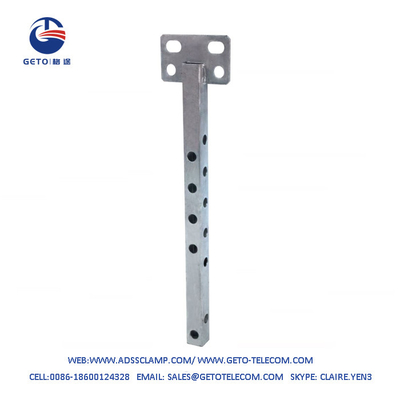 1.6 KGS Extension Bracket Square Tube Hot Dip Galvanized For Pole