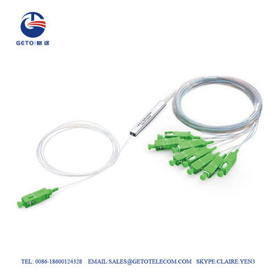 Faser-Optikteiler PLC Inspektion Mini Steel Tube Type 4 Sc-APC Weisen-1x4