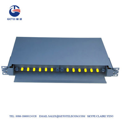 Leere Kasten 12 Port-Fc St.-Faser-Optikschalttafel-Gestell-Berg
